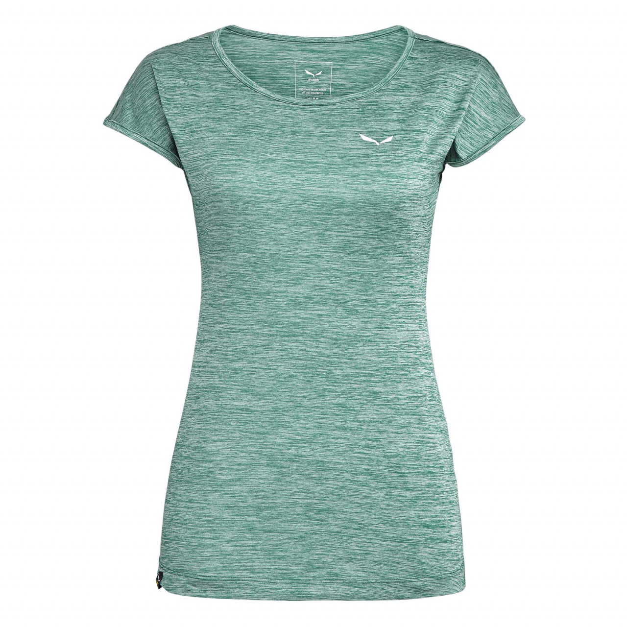 Salewa Women's Puez Melange Dry T-Shirts Green REC-574192